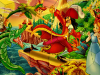 Peter Pan puzzle hra online